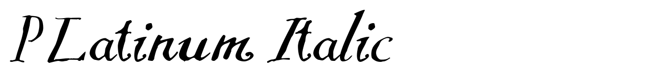 PLatinum Italic
